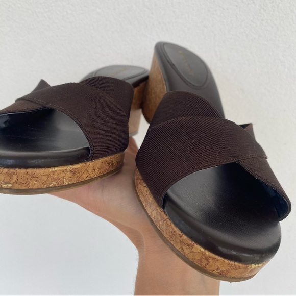Karen Scott 8.5 Brown Wedges - Picture 5 of 10